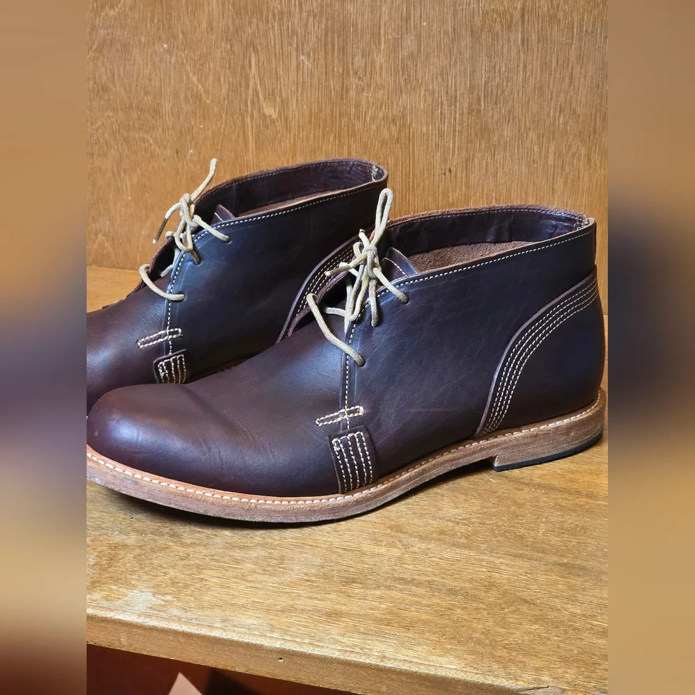 RARE TIMBERLAND BOOT COMPANY HORWEEN LEATHER MADE IN USA CHUKKA BOOTS - LIMITED